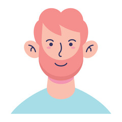 Avatar Male User Vector Illustration