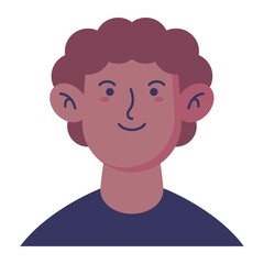 Avatar Male User Vector Illustration