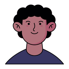 Avatar Male User Vector Illustration