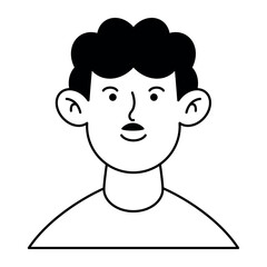 Avatar Male User Vector Illustration