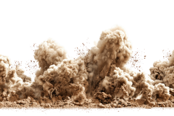 Massive dust cloud explosion