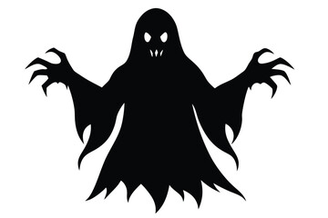 Scary Ghost Shadows Spooky Vector Art
