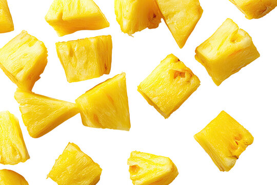 Close-up of diced pineapple chunks (1)