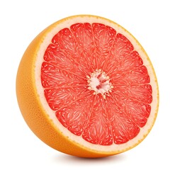 grapefruit isolated on white background, clipping path, full depth of field