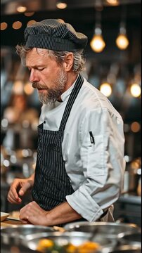 Head chef at a restaurant