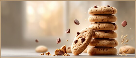 Minimalist national cookie day banner with inviting design