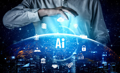 AI assistant with LLM, big data, machine learning, and generative AI powers prompt engineering and...