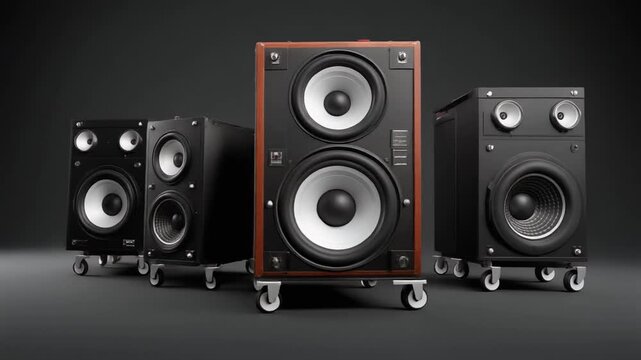 Animated Rolling Audio Speakers with Wheels