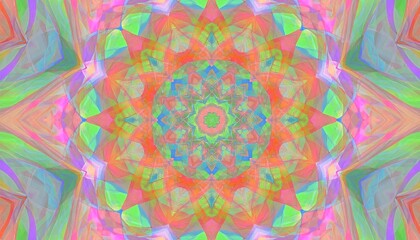Vibrant kaleidoscope pattern (1)