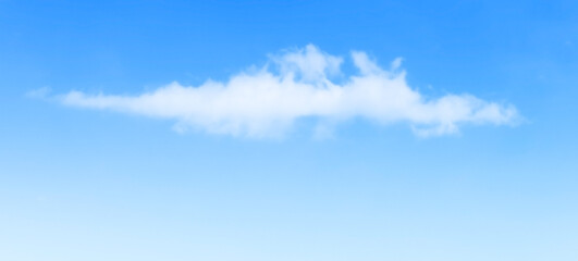 Blue sky with white fluffy cloud. Cumulus clouds background. Cloudscape morning sky. The concepts of freedom of life, never give up and positive though energy.