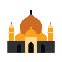 Minimal Islamic Mosque Architecture Artwork  