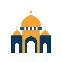 Elegant Minimal Mosque Vector Illustration  
