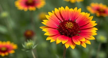 Fototapeta premium Vibrant Blanket Flower in Bloom.