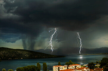 lightning in the city