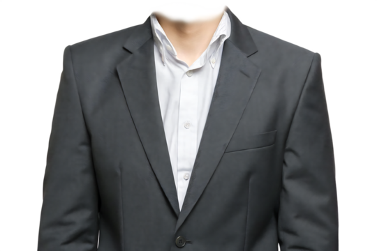 businessman in suit isolated on white background .PNG