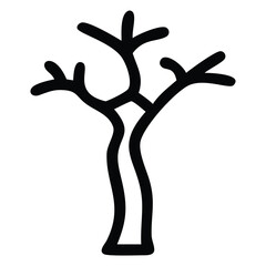 Deer silhouette vector illustration with 3D man and reindeer