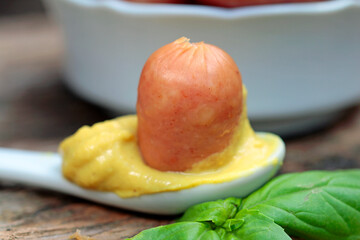 cheese sausage bites in bowl