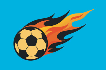 Classic soccer ball illustration in vibrant colors