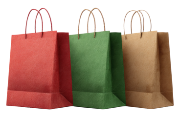 Three colorful paper shopping bags (1)