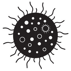 Fototapeta premium Enterococcus faecalis bacteria microorganism illustration