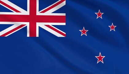 Waving Flag of New Zealand