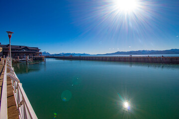 pier e o lago em Bariloche Argentina Patagônia