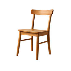 Wooden Chair Isolated on White Background