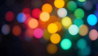 Fototapeta premium Abstract Colorful Bokeh Lights Background.