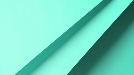 Soft turquoise geometric shapes create a calming abstract backdrop