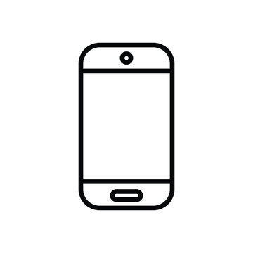 iPhone vector outline icon design