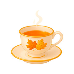 Teacup with Autumn Tray