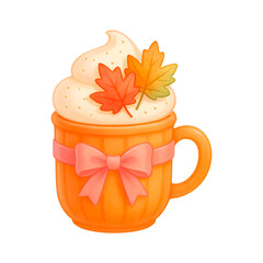 Fall Drink with Whipped Cream
