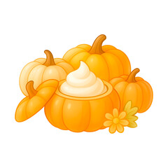Pumpkin with Whipped Cream