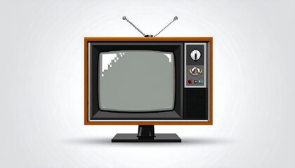 Retro television illustration