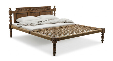 double bed with pillows