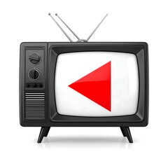 Retro TV with play button (1)