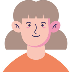 Obraz premium Avatar Woman User Icon Set