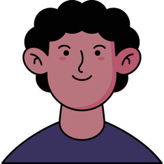 Avatar Male User Vector Illustration