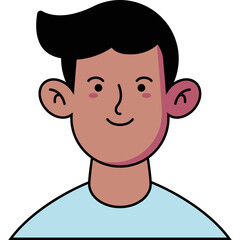 Avatar Male User Vector Illustration