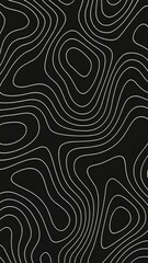 Abstract topographic line pattern
