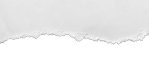 Torn white paper  with shadow isolated on background © Philip Steury