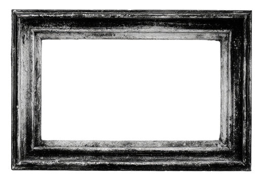 Aged, dark wooden picture frame - Powered by Adobe