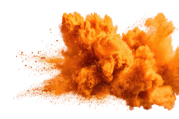 Explosive orange powder explosion (2)
