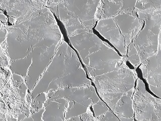 Abstract Cracked Grey Texture Background Monochrome Pattern Design