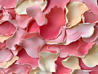 Abstract Pink and Peach Petal Texture Background