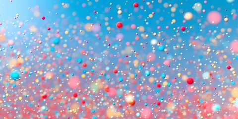 Vibrant Colorful Bubbles Floating Abstract Background