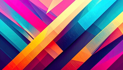 Obraz premium Vibrant abstract geometric design