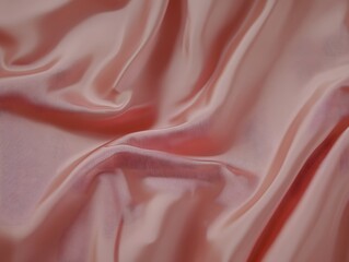 Elegant Draped Pink Silk Fabric Texture Background
