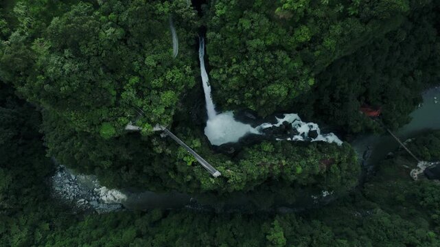 Explore Ecuador's stunning Pailon Del Diablo Waterfall!