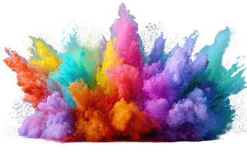 Explosive burst of vibrant colored powder (2)